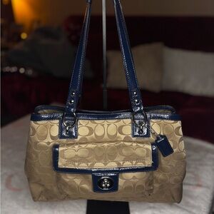Coach Penelope Signature Sateen Shoulder Bag